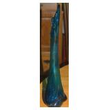 MCM Viking Bluenique Art Glass Epic Drape Swung