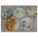(5) China Plates w/ Lenox Birds & Handpainted
