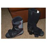 (2) Home Health Boots w/ Foot Defender (both M)