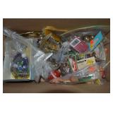 Box of Miniatures w/ Glass Accents, Clown, Doll
