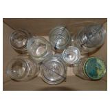 Box of Vintage-Newer Canning & other Jars