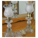Pair Vintage Crystal (& a few Plastic Prisms) Drop