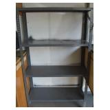 Grey Metal 4 Tier Garage Shelf 36 x 60t x 12d