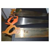 Irwin & (2) Vintage Hand Saws