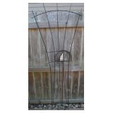 Wrought Iron Garden Trellis 66" Tall Fr/Ground +