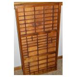Antique Large Wooden Printers Tray 32.5 x 17