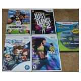 (4) Wii Games: Madden II, Just Dance 2, MySims
