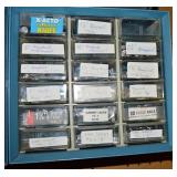 18 Drawer Blue Hardware Storage Organizer