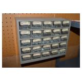 25 Drawer Grey Hardware Storage Organizer