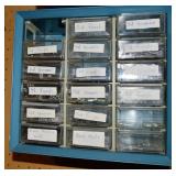 18 Drawer Blue Hardware Storage Organizer *