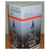 Towle Sigma Tastesetter 8"t Lead Crystal Christmas