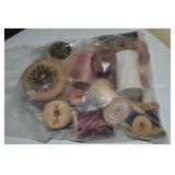 Bag of Antique/Vintage Thread Spools: Elgin, Knox