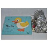 Vintage Playskool Duck 7pc Puzzle + Children