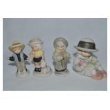 (4) Vtg Enesco Kim Anderson Porcelain Figures