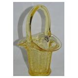 Fenton Topaz Art Glass Butterflies & Berries