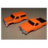 (2) Vtg Schaper Stomper Bodies: Subaru Brat &