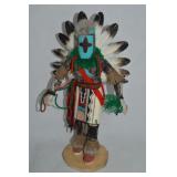 J Begay Signed Star Kachina Doll Statue 14.5"t