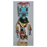 B David Signed Tiwenu Kachina Doll Statue 16.5t