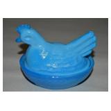 LE Smith Blue Opaque Hen on Nest 4.5' Long