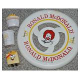1980 Ronald McDonald Frisbee & Happy Meal Toys