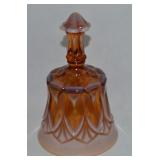 Fenton Amber Cameo Opalescent Art Glass Bell