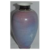 Vtg Wheel Turned Art Pottery Vase 11" Tall