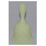 Fenton UV Reactive Glossy Custard Glass Bell