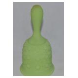 Fenton Custard Art Glass Daisy & Button Bell 6'