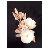 Highly Detailed Shell Art Sculpture 7" x 7"