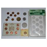 1982 Lincoln Cent Penny Collection + (not S) 1909