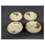 (4) Franciscan Apple USA 5.25" Fruit Bowls