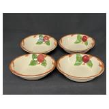 (4) Franciscan Apple USA 6" Cereal Bowls