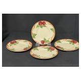 (4) Franciscan Apple USA 6 3/8" Bread & Butter