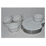 Noritake 6842 Casablanca Snack Set 12 Pc/6 Place
