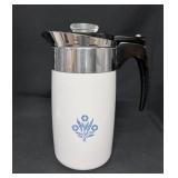 Corningware Blue Cornflower Coffee Percolator w/