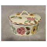 Blue Ridge China Pottery Ridge Rose Candy Box w/