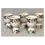 (5) Porcelain Egg Cups 4" tall
