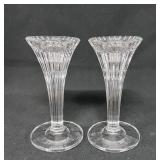 Waterford Marquis Corinth Candleholder Pair 6"