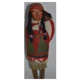 Vtg Skookum Composition Native American Indian