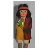 Vtg Bully Good Skookum Native American Indian Doll