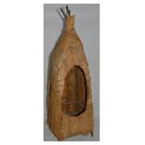Vtg Handcrafted Native American Indian Teepee 27"