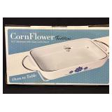 Corning Cornflower Traditions 14.5" Bakeware & Lid