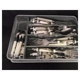 Palm Tree Design 40 Piece Flatware Set (5Pc/8Pl)