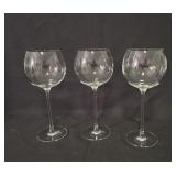(3) Lenox Tuscany Classics Balloon Wine Goblets