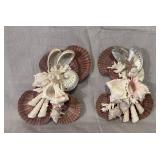 Unique Shell Design Wall Art Pair 5.5 x 7.5