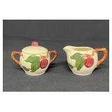 Franciscan Apple USA Small Size Cream & Sugar