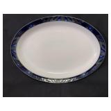Denby Baroque Oval Serving Platter 13" - Minor Rim