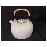 Dansk Large Kettle w/ Bamboo Handle & Lid 5.5 w/o