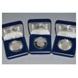 (3) National Collectors Mint Silver Clad Morgan
