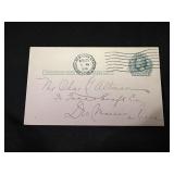 1916 Auction Advertising 1 Cent Post Card